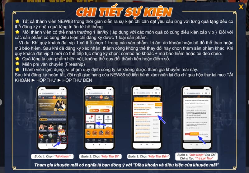 Thông tin về sự kiện tặng quà tri ân hội viên KU88 VIP