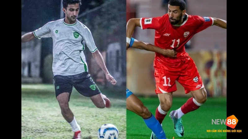 Cầu thủ Belarus U17 với sự quyết tâm vượt qua phòng ngự Na Uy U17 trên sân cỏ